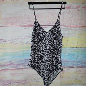 Plus Size leopard Print Bodysuit